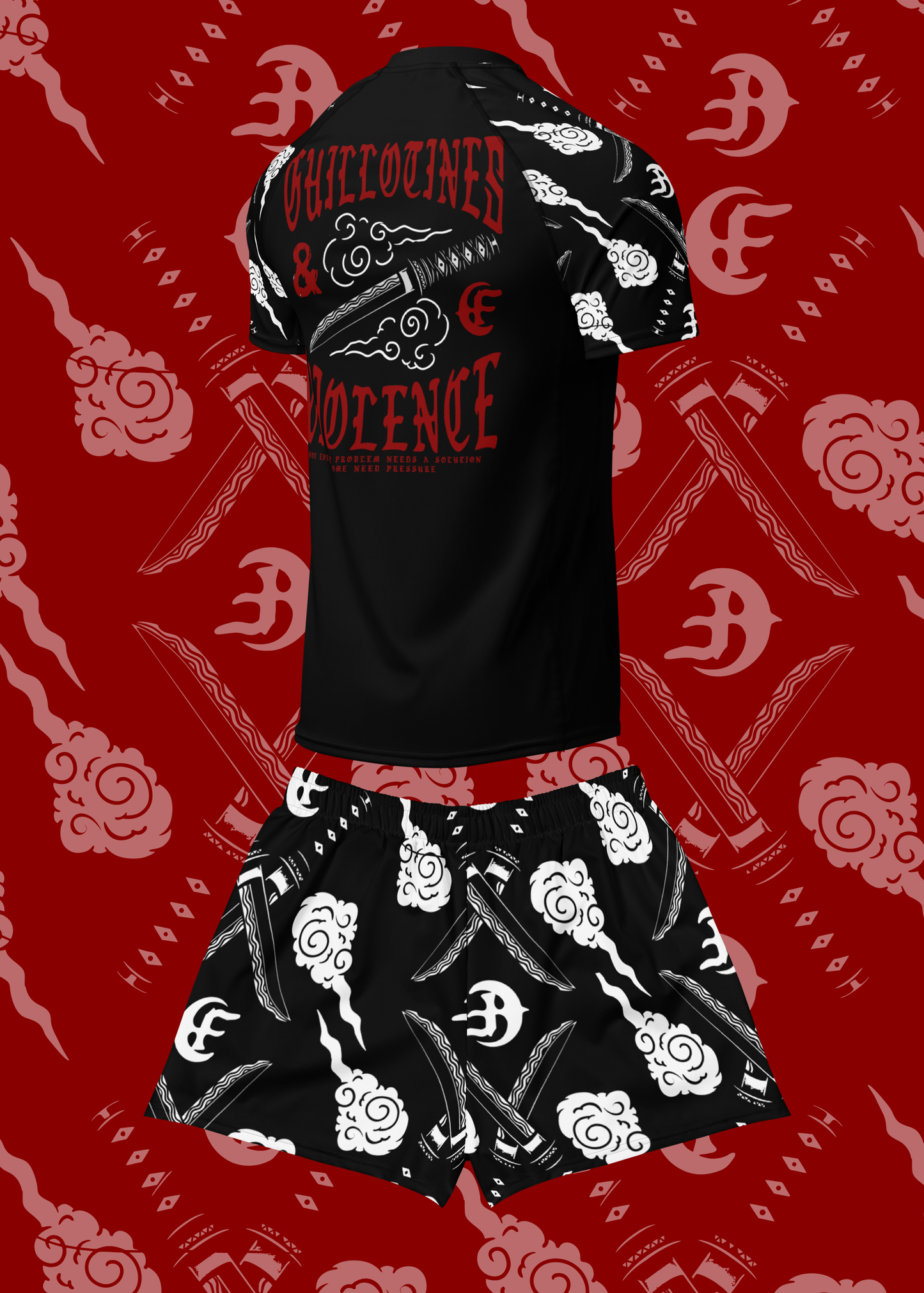Guillotines & Violence Set – Rash Guard + Shorts