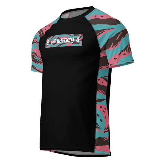 “No Mercy” Rash Guard – Cotton Candy Tiger Stripe