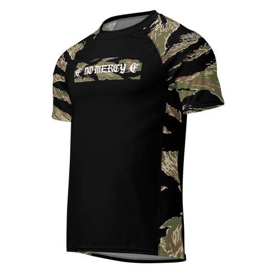 “No Mercy” Rash Guard – Tiger Stripe Camo